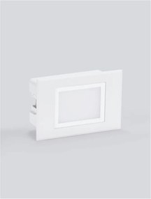 Spot LED incastrabil exterior, ambiental, IP65, RUDY alb