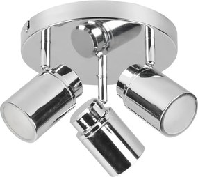 Spot argintiu lucios din metal Angelo – Trio