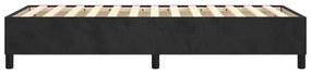 Cadru de pat box spring, negru, 90x190 cm, catifea Negru, 35 cm, 90 x 190 cm