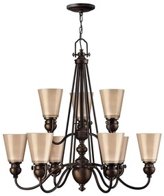 Lustră pe lanț Hinkley HK-MAYFLOWER9 MAYFLOWER 9xE27/60W/230V