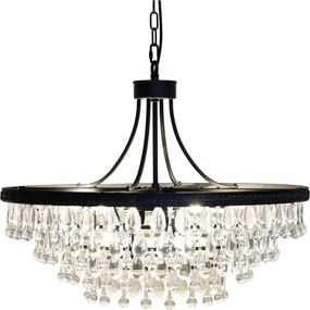 Candelabru din sticla, cu piese în forma de picătura, 12 surse de lumina, Versailles