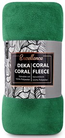 Carbotex Pătură din microfibră verde, 150 x 200 cm