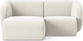 Colțar bej cu tapițerie din catifea (cu colț pe partea stângă/cu șezlong) Lani – Makamii