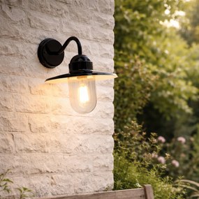 Lampa de perete exterioară modernă neagră IP44 - Kansas