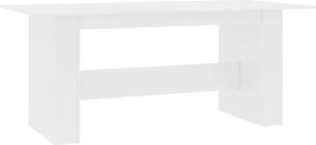 vidaXL Masă de bucătărie, alb, 180x90x76 cm, lemn prelucrat