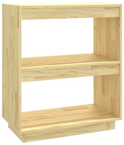 810859 vidaXL Bibliotecă, 60x35x71 cm, lemn masiv de pin