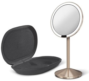 Oglindă cosmetică (10x) cu led/de mărire ø 12 cm Travel – simplehuman