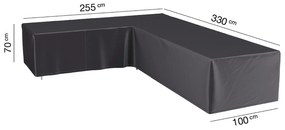 Husa mobilier gradina AeroCover pentru coltar, 330x255x100/70 cm, forma L, stanga, antracit