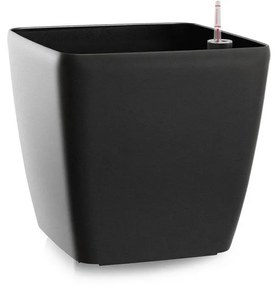 Ghiveci cu autoirigare Flower Lover Quadrato mat antracit, 18 cm, 18 cm