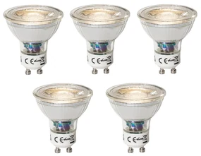 Set 5 becuri GU10 dimbare LED lamp 3W 200 lm 3000K