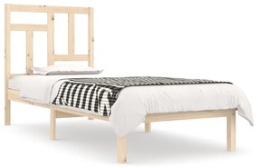 3104533 vidaXL Cadru de pat, 100x200 cm, lemn masiv de pin