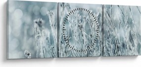 Tablou - Magia iernii (cu ceas) (90x30 cm)