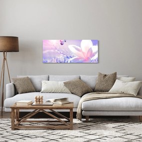 Tablou - Fluture lângă floare (120x50 cm)