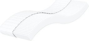 vidaXL Saltea din spumă, alb, 90x200 cm, duritate H2 H3