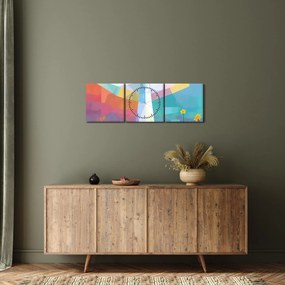 Tablou - Păzitorul florilor (cu ceas) (90x30 cm)
