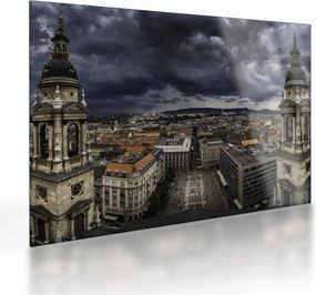 Tablou pe sticlă cu basilică (70x50 cm)