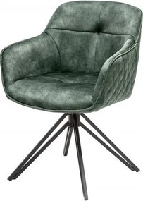 Set 2 scaune moderne pivotante Euphoria verde inchis