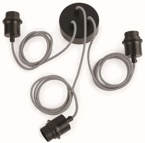 Lustra cu 3 Pendule eco din ratan Tanami tube mix/s3