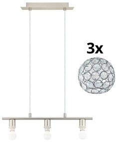 Lustră LED pe cablu Eglo MY CHOICE 3xE14/4W/230V crom