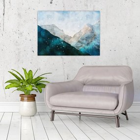 Tablou - Munte desenat (70x50 cm)