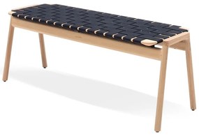 Bancă negru/natural Klupa - Gazzda