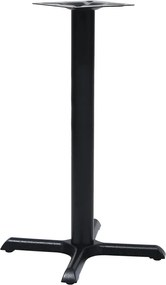 vidaXL Picior de masă Bistro Negru 56x56x72 cm Fontă