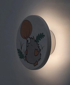 Aplica camera copii motiv arici si balon Hedgy LED CCT