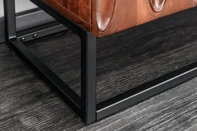 Comoda inalta cu model 3D, Lemn Salcam, Maro, DUNE 120cm