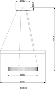 Lustra LED suspendata design circular ZARA