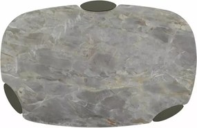 Masuta de cafea Adoro A gri lucios/cupru L118xl75 cm