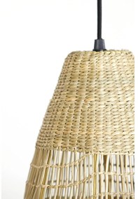 Lustră în culoare naturală cu abajur din iarbă de mare ø 20 cm Latika – Light &amp; Living