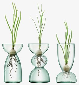Set de vaze, Canopy, înălţime 13 cm, transparente - LSA International