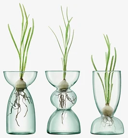 Set de vaze, Canopy, înălţime 13 cm, transparente - LSA International