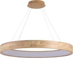 Brilagi - Lustră suspendată pe cablu FALCON WOOD LED/60W/230V 3000/4000/6000K 80 cm din lemn