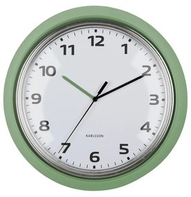 Karlsson 6006GR ceas de perete design verde,diametru 34 cm