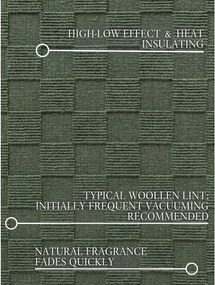 Covor tip traversă verde închis țesut manual din lână 80x200 cm Scala – Villeroy&amp;Boch