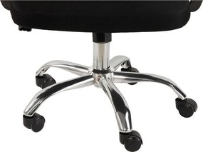 Scaun de birou negru tapițat Evon – Bonami Essentials