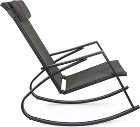 Fotoliu de grădină gri antracit din metal Ercolano – Bizzotto