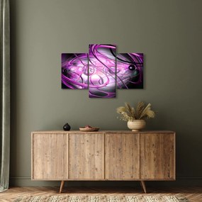 Tabloul cu abstracție frumoasă în violet (90x60 cm)