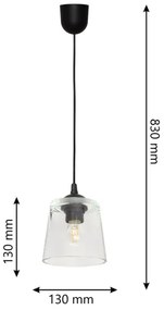 Lustră pe cablu LUCEA 1xE27/15W/230V