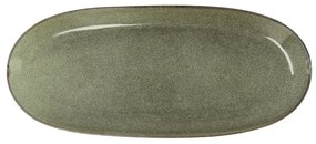 Platou pentru servire bidasoa ikonic verde ceramică (36 x 16 cm) (pack 2x)