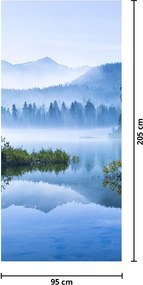 Fototapet pentru ușă - Lac de munte (95x205cm)
