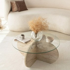 Măsuță de cafea Bubble Travertine