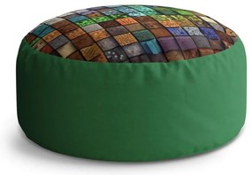 Taburet Circle Blocks Abstract, colorat