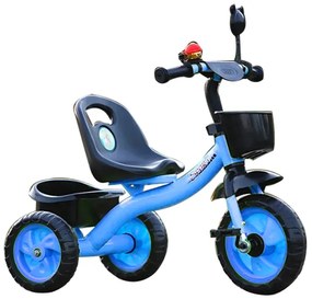 Tricicleta cu pedale pentru copii 2-5 ani, Albastru