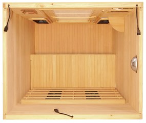 Infračervená sauna/ tepelná kabína Oslo s plnospektrálnymi žiaričmi a drevom Hemlock