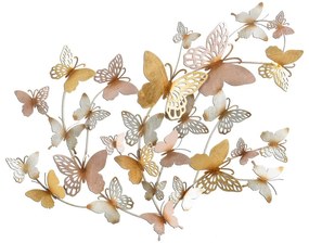 Decorațiune de perete din metal 132x95,5 cm Butterflies - Mauro Ferretti