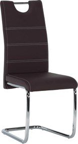 Scaun dining, maro/cusături deschise, ABIRA NEW