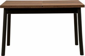 Masa extensibila OLIVER OPEN, maro/negru, PAL melaminat, 120/153x75x77