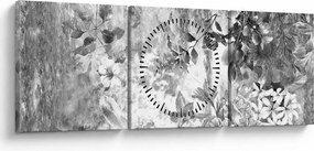 Tablou - Grădină romantică (cu ceas) (90x30 cm)